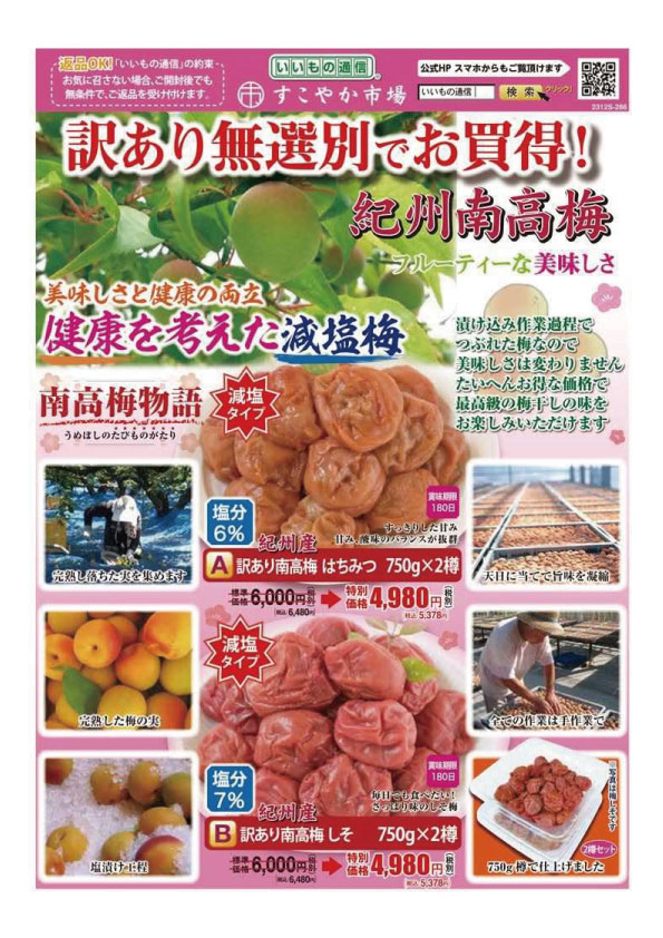”紀州南高梅”訳あり無選別でお買い得！